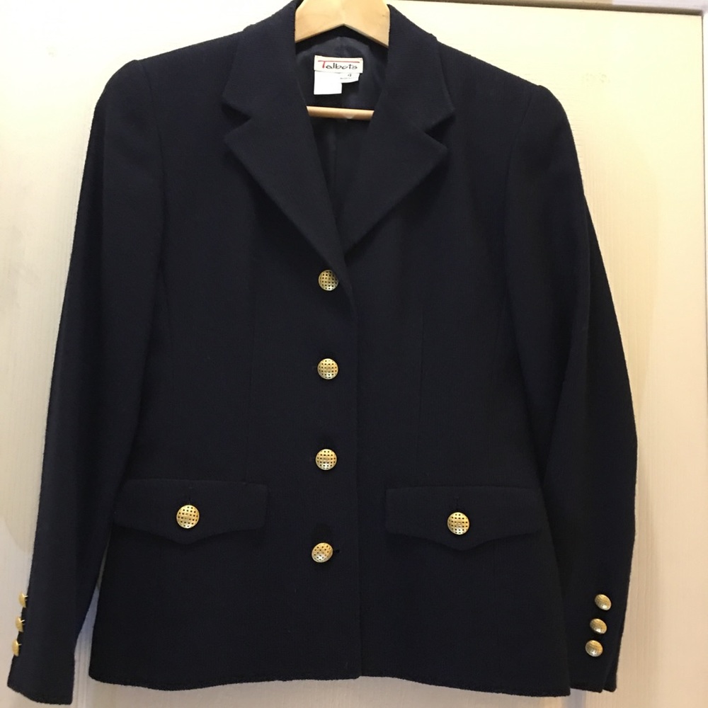 Talbots dark Navy Blazer